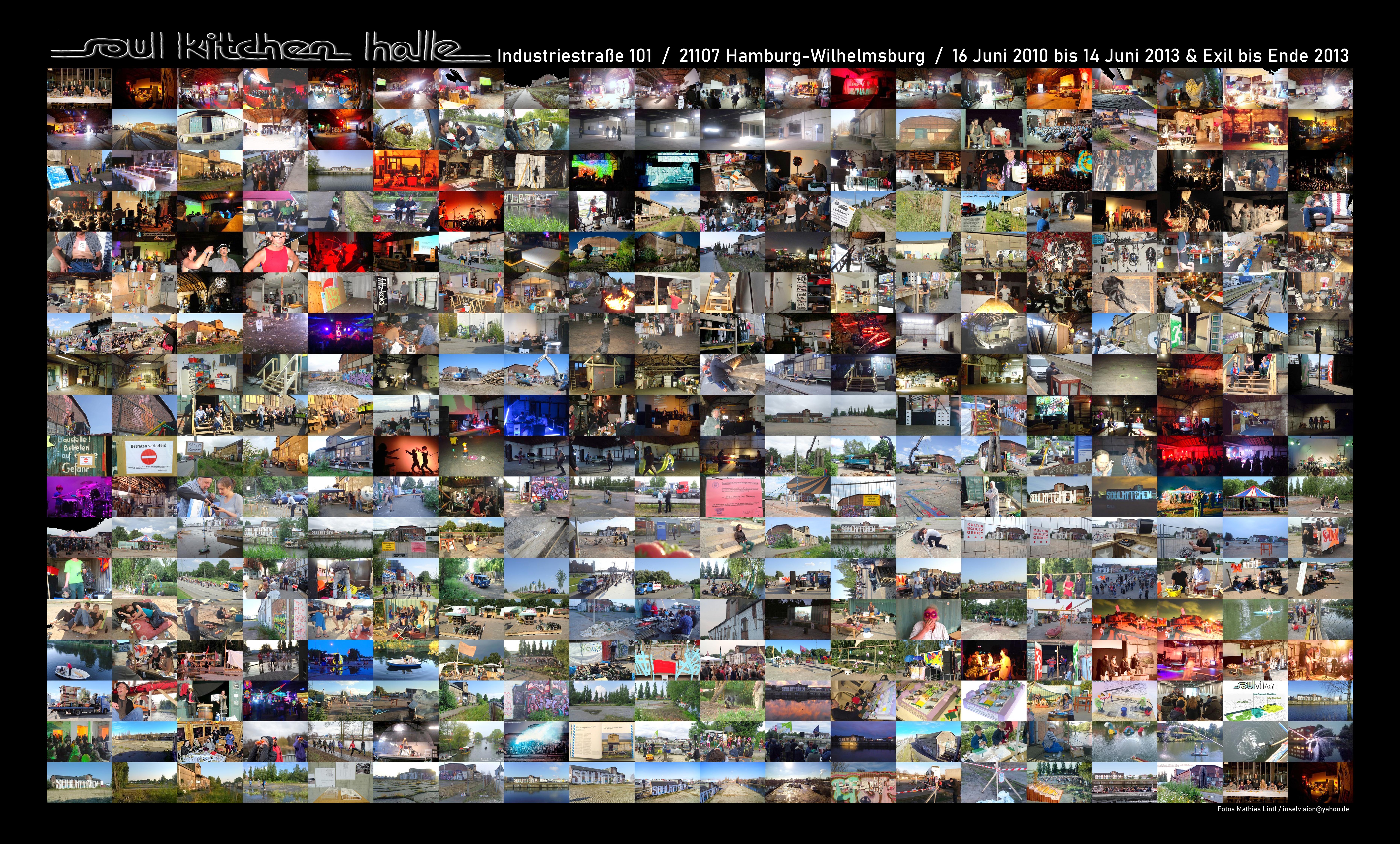 2000_2025 Mathias Lintl. Das Mittelwerk. 2010 : Soulkitchenhalle & Exil. Eine lebendige Filmkulisse & öffentliches Wohnzimmer. Impressionen.