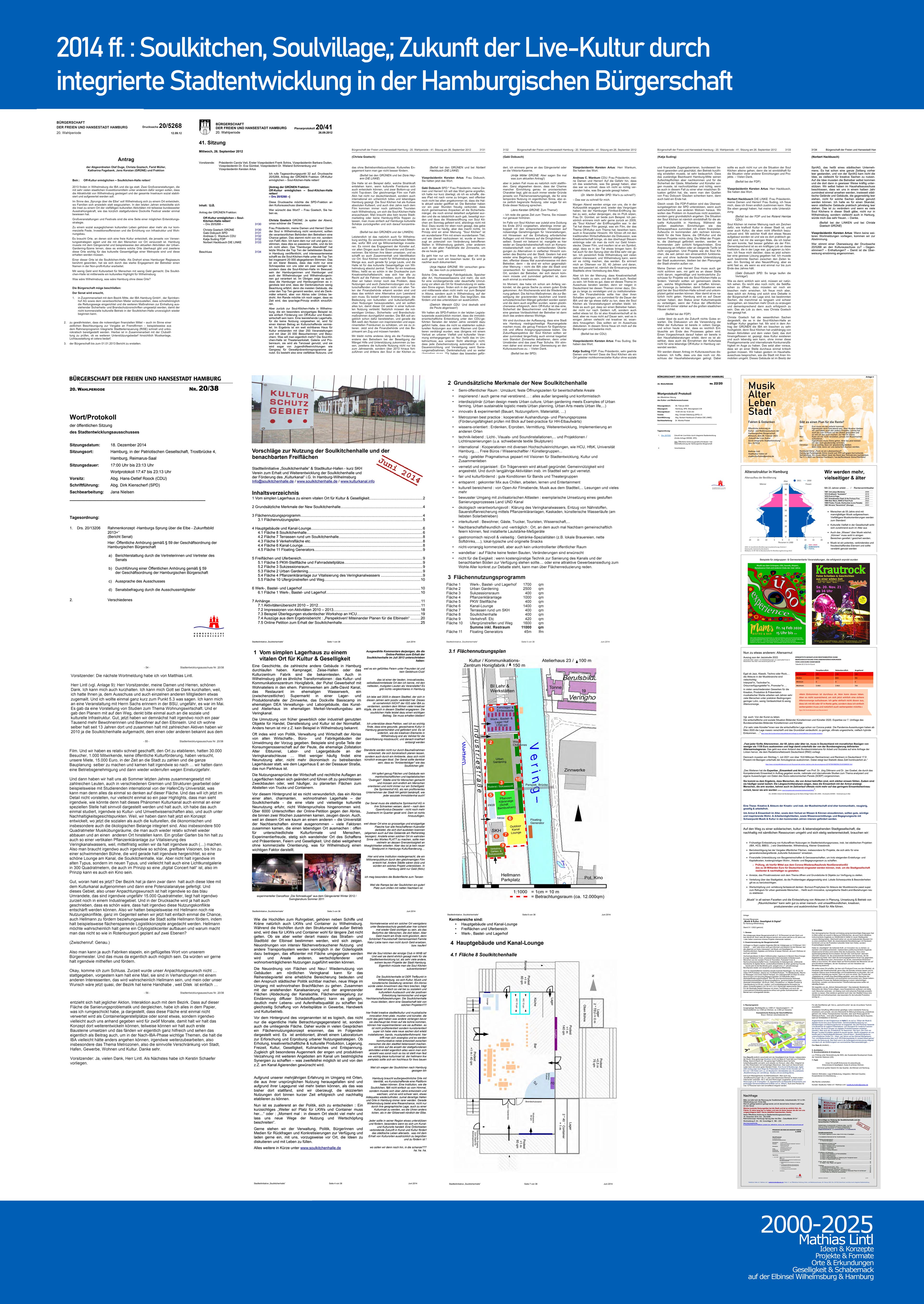 2000_2025 Mathias Lintl. Das Mittelwerk. 2014 : Soulkitchenhalle & so in der Hamburgische Bürgerschaft